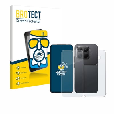 BROTECT - Screenprotector voor Xiaomi 15T Pro (Voor+Achter) - Folie Beschermfolie Beschermglas matte
