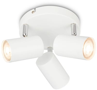 BRILONER Supo – Opbouwspot – plafondlamp – wit – zwenkbaar – GU10 fitting – Ø16 x 12 cm – max. 9W