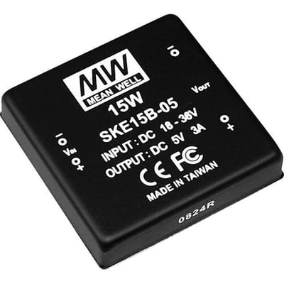 MW Mean Well MEAN WELL SKE15A-24 DC/DC-converter 15 W Aantal uitgangen: 1 x Inhoud 1 stuk(s)