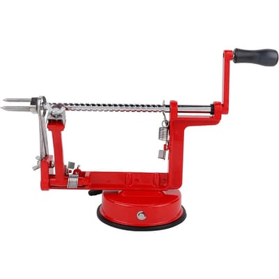 3 in 1 Multifunctionele Handaangedreven Metalen Fruit Schiller Schilmachine Keukengereedschap red