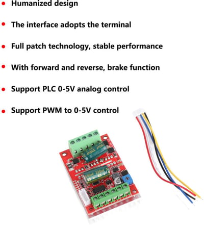 12V 24V 48V motorcontroller, vooruit en achteruit, borstelloos, 400W DC PWM elektrische snelheidsregelmodule