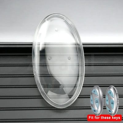 Coque de clé transparente en TPU à 5/7 boutons Porte-clés Coque de clé de voiture en TPU pour Hyundai Grandeur Gn7 Kona Ev Lonic 6 Accessoires de housse de voiture white