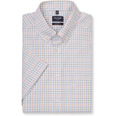 OLYMP Luxor Overhemd, Modern Fit, Button-down, Mandarijngeel