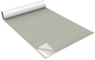 Wallfluent Meubelfolie - Grijsgroen Meubelsticker - 100 cm x 50 cm - Eén kleur Meubelfolie - Plakfolie Meubels - Zelfklevende Meubelwrap - Decoratieve Folie - Meubel Make-Over - Plakfolie Mat