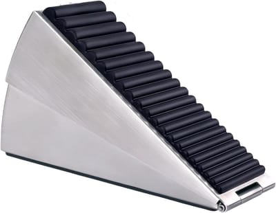 Deurwig Metaal - Deurhouder Antislip - Deuren Op Hun Plaats - Verstelbare Hoogte - 13.7 cm Lengte - Grijs
