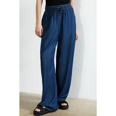 French Connection Collorado Denim Fluid Trouser Vintage Taglia: XS | Pantaloni da completo Outlet | Donna | Blu