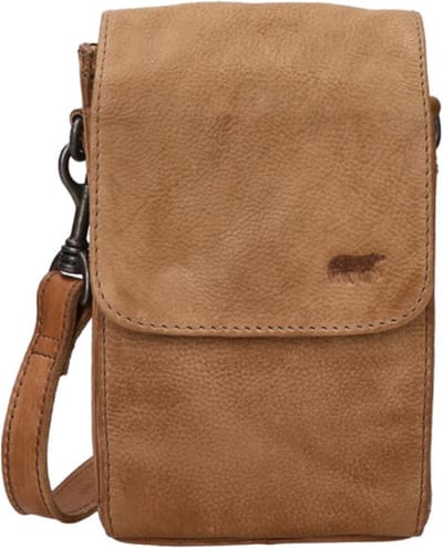 Bear Design Telefoontasje / Crossbodytas Dames - Leer - Robbie - Taupe