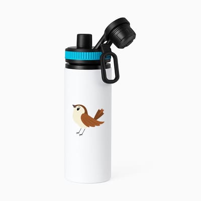 Hacebo® - Huismus waterfles met draaidop blauw - Vogels - Dieren liefhebbers - Mus - dieren - water fles - 850ML