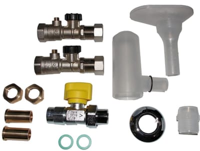 Wolf Aansluit-Set CGS-2 AP incl. KFE-kraan en therm. beveiliging, 2072338