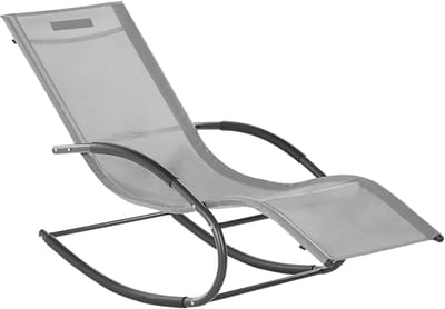 CARANO II - Strandstoel - Lichtgrijs - Staal