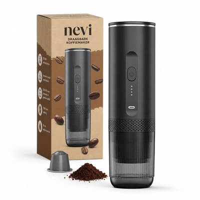Nevi Draagbare Espressomachine - 3 in 1 - 20 Bar - USB