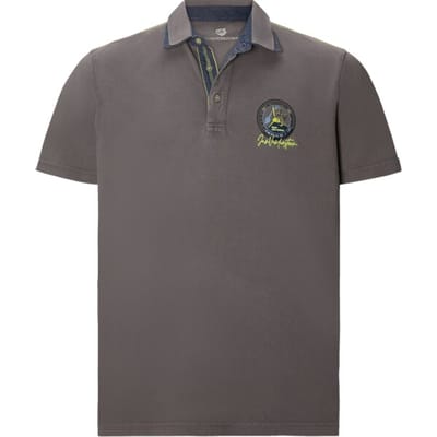 Jan Vanderstorm herren Poloshirt - 52/54 - grijs - Plus Size