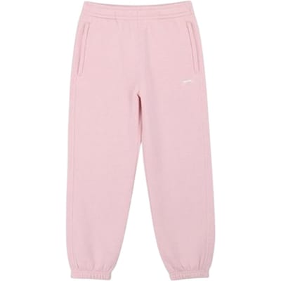 Slazenger Effen joggingbroeken van fleece voor kinderen (Zacht Roze)