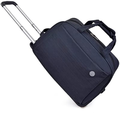 Dailygoody - Reisduffel Bag - Trolley Reistas - Opvouwbare Bagage Tas - Zwart - Handbagage - Ruime capaciteit - Geschikt voor uniseks-volwassenen