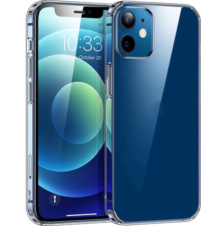 Siliconen Telefoonhoesje - Geschikt voor iPhone 12 Mini - Hoesje - Back Cover - Transparant