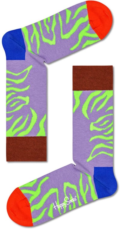 Happy Socks unisex sokken tiger rave multi