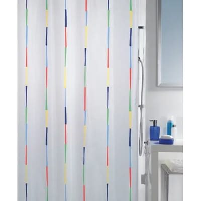 Spirella Douchegordijn - Anti-Schimmel Douchegordijn met Antibacteriële Coating - Waterdicht Douchegordijn van Polyester Textiel