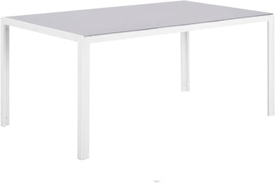 CATANIA - Tuintafel - Lichtgrijs - 160 x 91 cm - Veiligheidsglas
