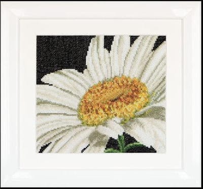 Thea Gouverneur - Borduurpakket met telpatroon - 490A - Voorgesorteerde DMC Garens - Margriet - Aida - 15 cm x 14 cm - DIY Kit