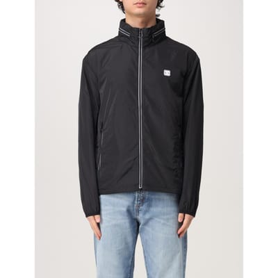Veste à col montant et multiples fermetures éclair de couleur unie Armani Exchange Homme vestes Bleu Marine 8NZB07-ZNWFZ-15BA XXL black