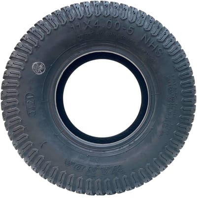 11x4.00-5 Grasmaaierband en binnenband voor diverse grasmatten, 4-laags, Wanda P332-profiel, 150 kg