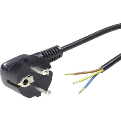 LAPP 70261140 Aansluitkabel Stroom Zwart 2.00 m
