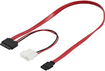 DELTACO SATA-11B, SATA - SATA Rood SATA-kabel, 1m