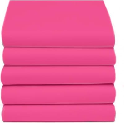 D'Orveige Hoeslaken Dubbel Jersey - Eenpersoons - 90/100x220 cm - Roze