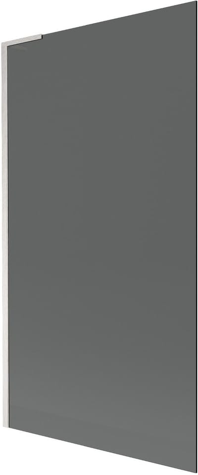 Mexen Next L Badwand 1-delig deurscherm 100 x 150 , grafiet, geborsteld nikkel - 895-100-000-03-40-97