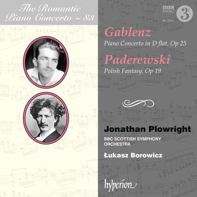 Jonathan Plowright, BBC Scottish Symphony Orchestra, Lukasz Borowicz - Piano Concerto In D Flat, Op 25 | Polish Fantasy, Op 19 (CD)