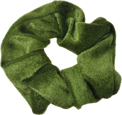 Clayre & Eef Haarelastiek Ø 10 cm Groen Velours