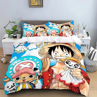 One Piece Beddengoedset Kinderkamer Decoratie Dekbedovertrekset Eenpersoons Tweepersoonsbed Queen Size Dekbedovertrek Kussensloop Jongen Meisje Cadeau 70x133cm