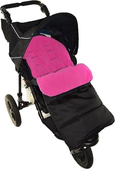 Voetenzak Kinderwagen - Baby Dekje - Comfortabel Reizen - Universeel Ontwerp - 50 x 40 x 9 cm - Roze