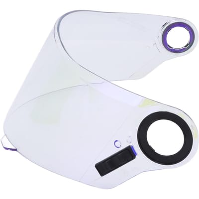 Visière de casque de moto, résistante aux UV, réglable, transparente, pour FF358 FF396 rouge transparente