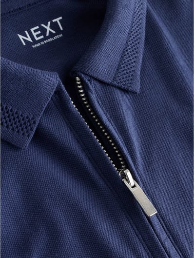 Next - Jongens - Set van poloshirt met korte mouwen en short - Blauw
