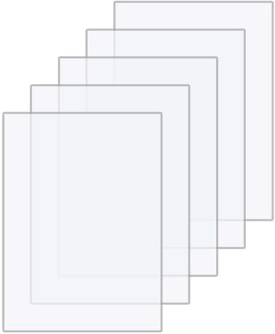 Transparante Acrylaatplaten 15x10cm - Set van 5 Stuks voor Creatieve Projecten en DIY Toepassingen