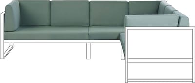CASTELLA - Tuinkussen hoezen set - Groen - Polyester