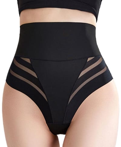 Dailygoods- Controleshirt met hoge taille - Corrigerend Ondergoed - Shapewear Dames - Buikcontrole - Verstelbaar - Tanga-Design