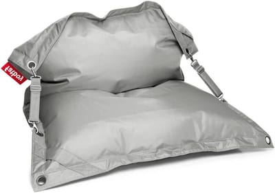 Zitzak Dubbel - Loungestoel Bank - Binnen Buiten Ontspannen - Aanpasbare Zithoek - 185 x 137 cm - Lichtgrijs