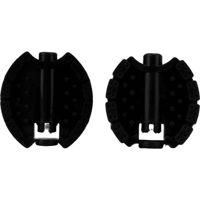 Lot de 2 pédales de vélo en plastique pour enfants, tricycle, roue avant de poussette noir
