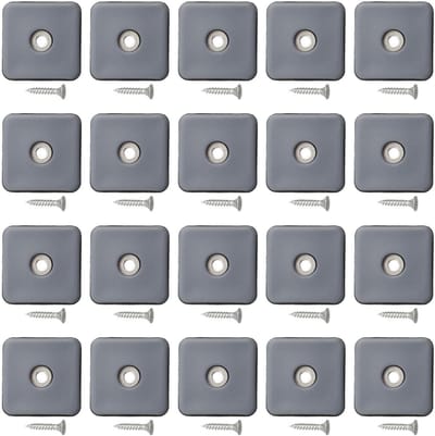 Meubelverhuizers Schuifregelaars - Meubelzweefvliegtuigen Tapijt - Meubels Verplaatsen - PTFE Materiaal - 40 mm - Wit