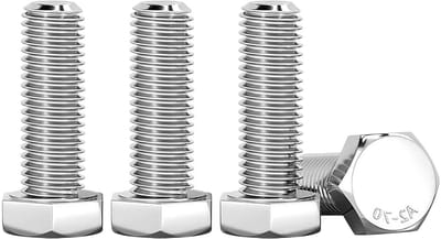 Hoogwaardige M6 x 20mm Zeskant Schroeven van Staal, 20 Stuks, Geschikt voor Metaal, Constructie en Machines