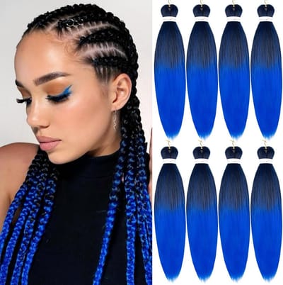Voorgerekt Vlechtser voor Krokodillenhaar 26 Inch 8 Bundels Warm Water Instelbaar Synthetisch Haar