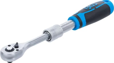 Verstelbare ratel 1/4" 6,3 mm, 190-225 mm, 72 tanden