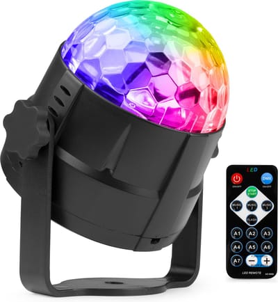 LED Discolamp met Afstandsbediening - Fuzzix Tornado Discolamp - Feestverlichting voor Kinderen en Volwassenen - Muziekgestuurd - Discobal