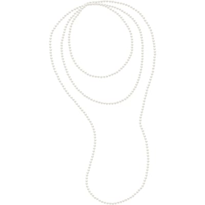 OPERA zoetwater parel White 4-5 mm lengte 160 cm
