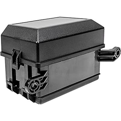 Boîte de relais à 12 fentes, 6 fusibles Standard ATC/ATO, bloc de support avec 41 broches métalliques universelles pour usage automobile et marin black
