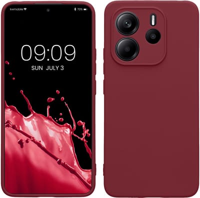 kwmobile telefoonhoesje geschikt voor Xiaomi Redmi Note 14 4G - Hoesje voor smartphone - Precisie camera uitsnede - In bordeaux-violet