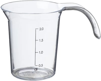 Meetbeker 'Palermo', 0,2 liter, transparant