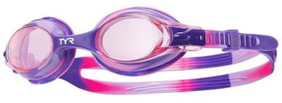 Zwemgoggles voor Kinderen met Spiegelende Lens en UV-bescherming - Roze/Paarse Kleur